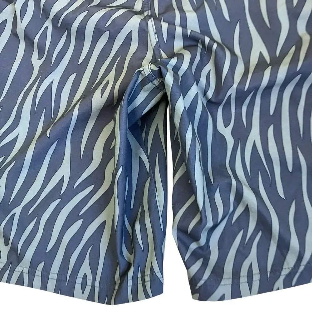 Fair Harbor Mens Sz XL Swim Trunks Built-in Shorts The Ozone Dark Denim Tiger